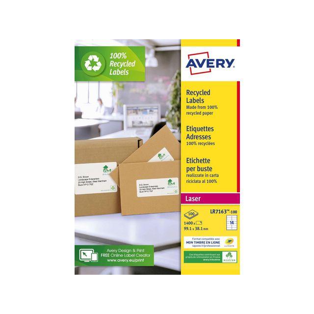 Label AVERY QP 99.1x38.1 1400/F