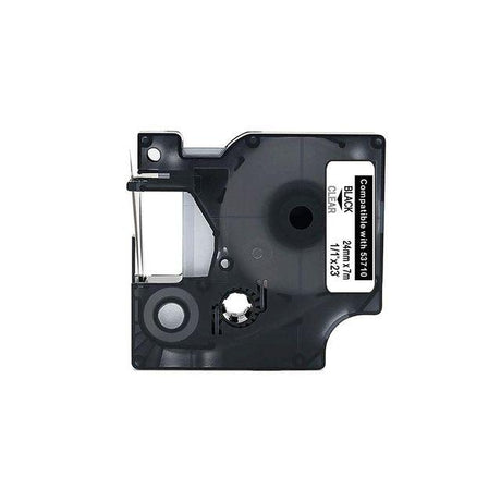 Tape 24mm black on clear