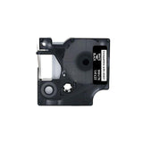 Tape 6mm white on black