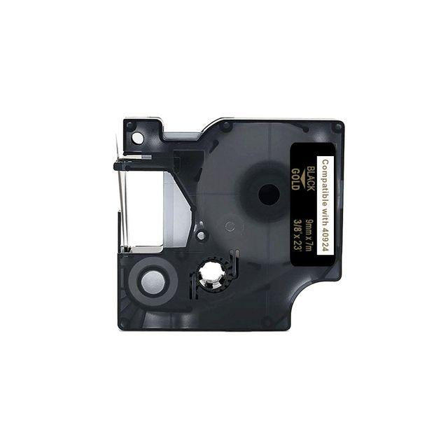 Tape 9mm gold on black