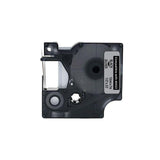 Tape 12mm black on silver