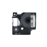 Tape 19mm black on silver