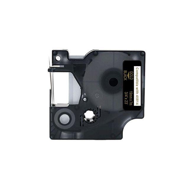 Tape 19mm gold on black