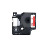 Tape 24mm red on clear