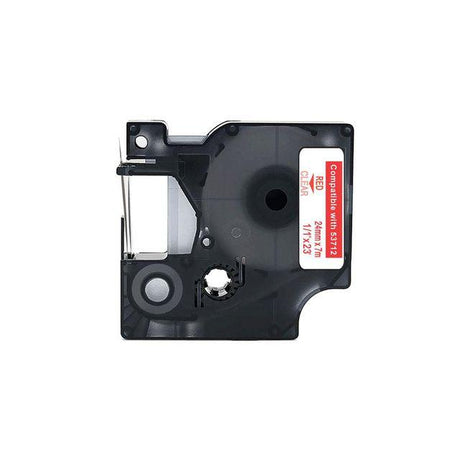 Tape 24mm red on clear