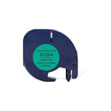 Tape plastic 12mmx4m black on green