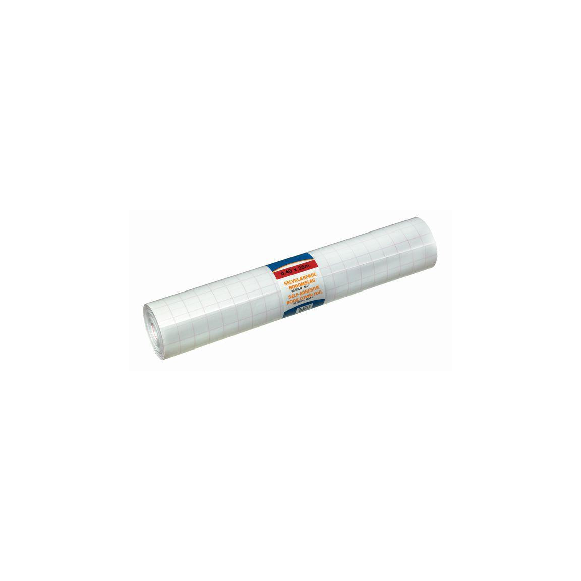 Book plastic self-adhesive. 100my 40cmx25m blank