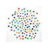 Plastic eyes mixed colours 600/pack