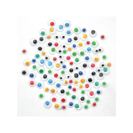 Plastic eyes mixed colours 600/pack