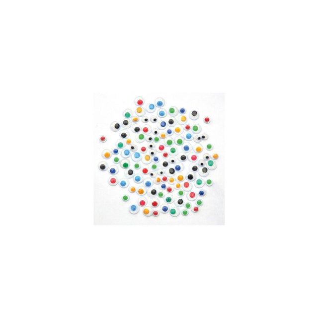 Plastic eyes mixed colours 600/pack