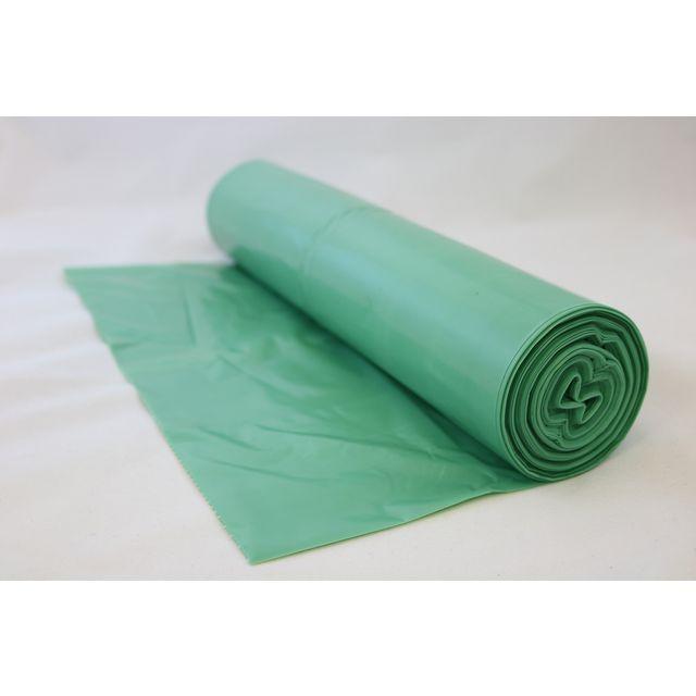 Plastic bag BIO-PE 125L green 25/rl