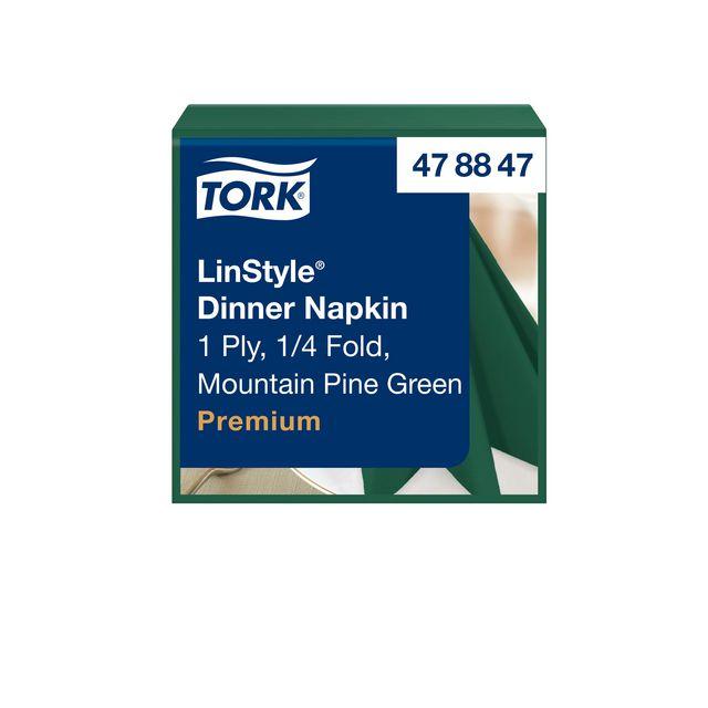 Napkin TORK LinStyle green 39x39 50/pack