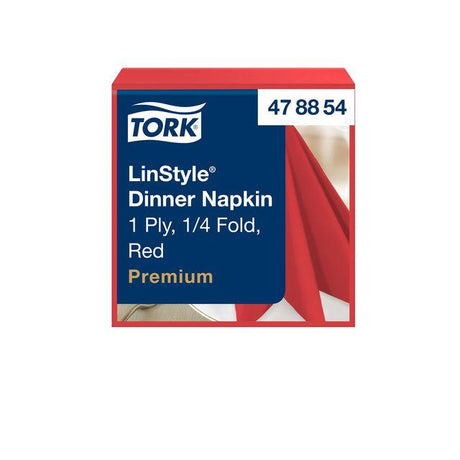 Napkin TORK LinStyle red 39x39cm 50/pack