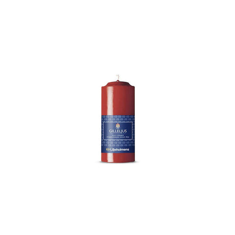 Gill candle LILJEHOLMENS 12cm red