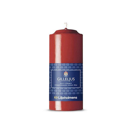 Gill candle LILJEHOLMENS 12cm red