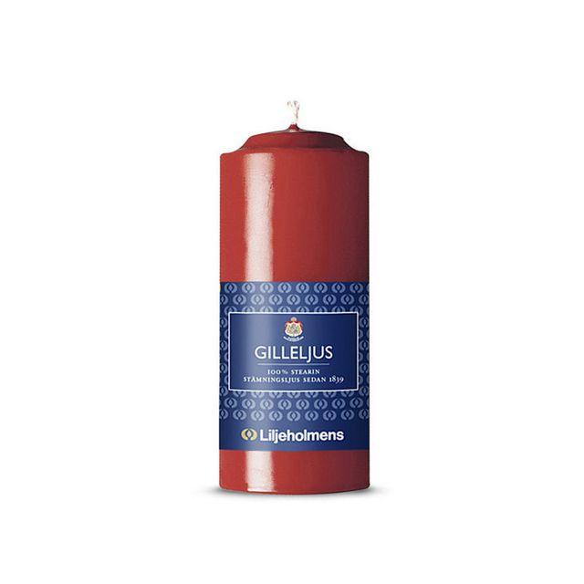 Gill candle LILJEHOLMENS 12cm red