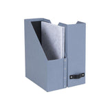 Magazine collection map w leather A4 blue 2/pc