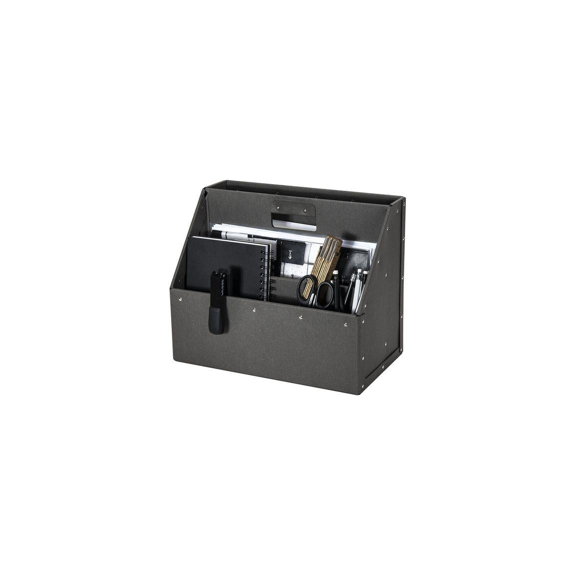 Storage with handle BIGSO light grey