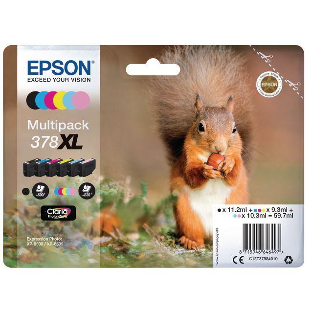 Ink cartridge EPSON T378 C13T37984010 6/pack