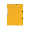 Rubber band folder cardboard 3-cl A4 yellow