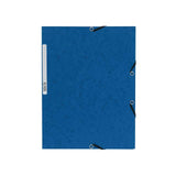 Rubber band folder cardboard 3-cl A4 blue