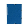Rubber band folder cardboard 3-cl A4 blue