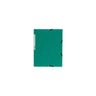 Rubber band folder cardboard 3-cl A4 green