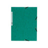 Rubber band folder cardboard 3-cl A4 green