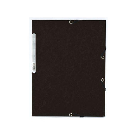 Rubber band folder cardboard 3-cl A4 black