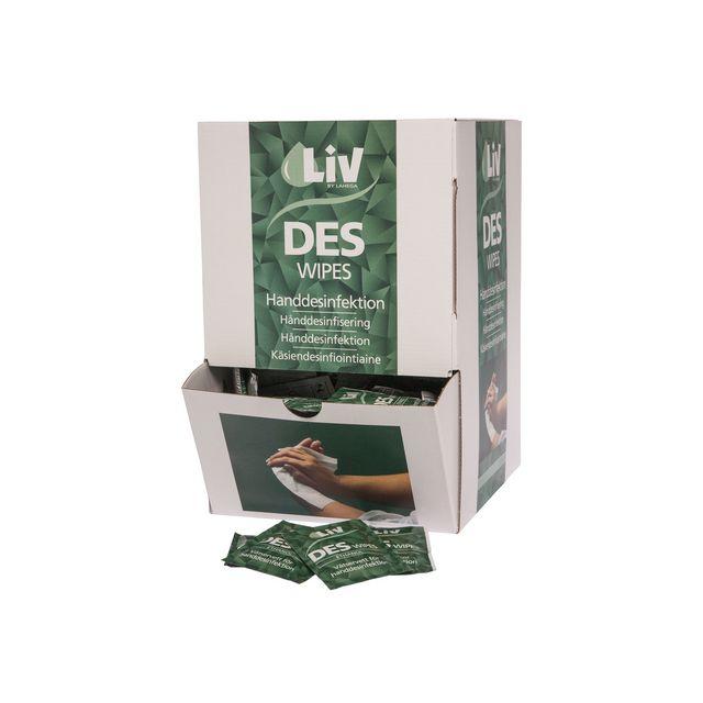 Hand sanitiser LIV Wipes 250/pack