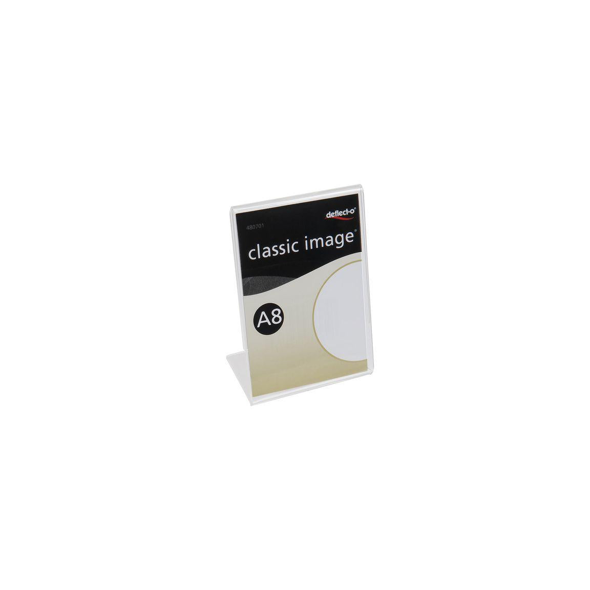 Information stand acrylic A8 inclined