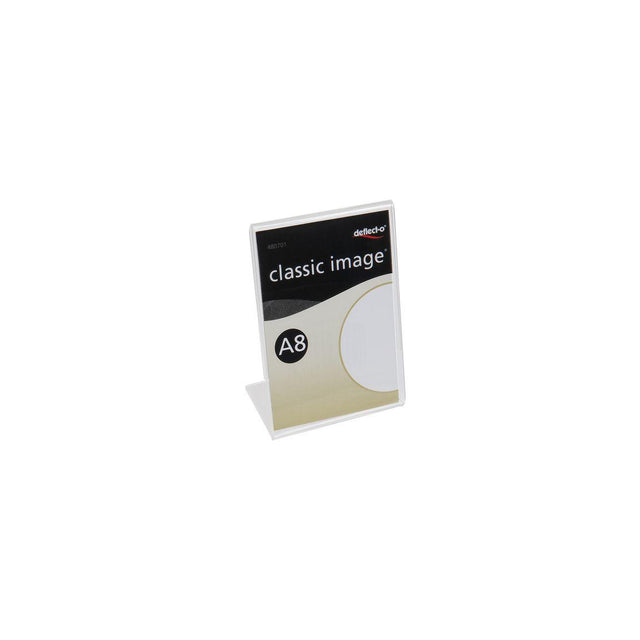 Information stand acrylic A8 inclined