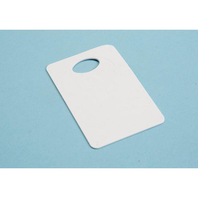 Wardrobe tray onum. white 90x57mm 25/pc