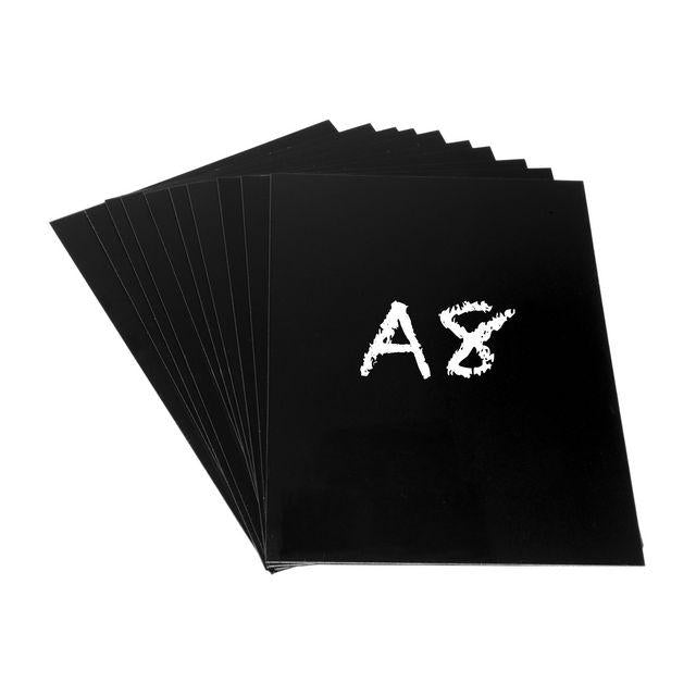 Scratch pad A8 black 10/pack