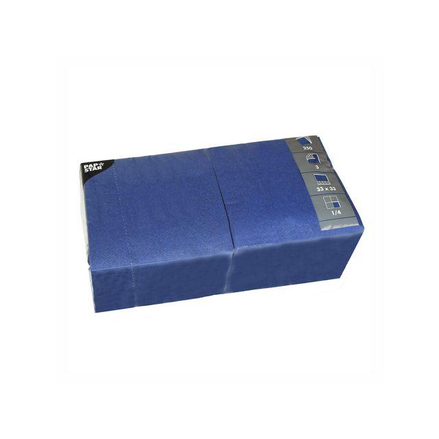 Napkin 3-ply 33x33cm dark blue 250/pack