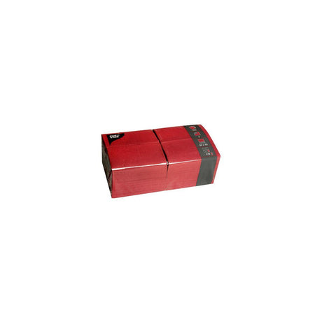 Napkin 3-ply 33x33cm burgundy 250/pack