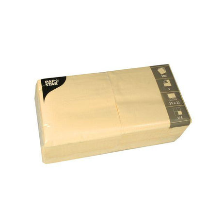 Napkin 1-ply 33x33cm cream 500/pack