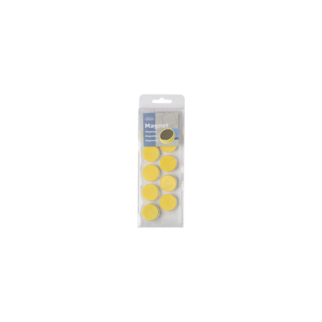 Magnetic buttons ACTUAL 25mm yellow 10/pc
