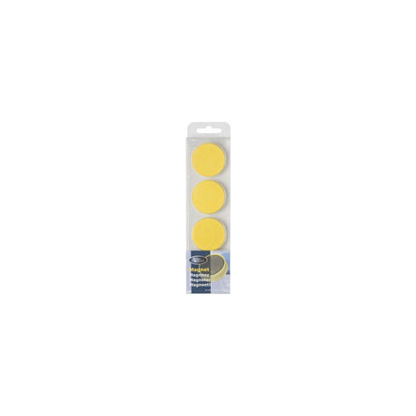 Magnetic buttons ACTUAL 40mm yellow 4/pc