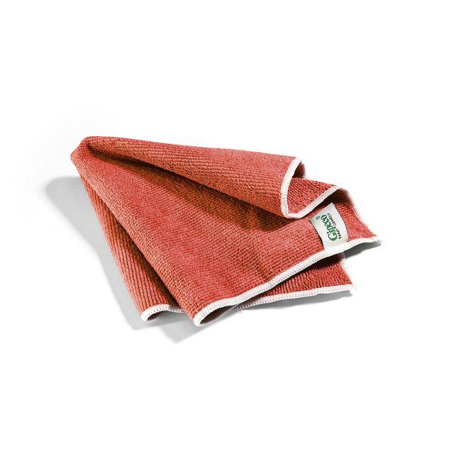 Microfibre cloth GIPECO 33x33cm red