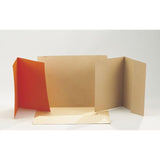 Cardboard folder 3-flap A3 brown