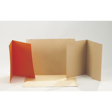 Cardboard folder 3-flap A3 brown