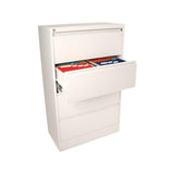 Hanging file cabinet flank 4 drawers