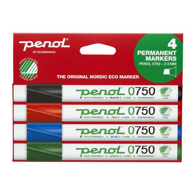 Marking pen PENOL 0-750 perm 2-5mm 4/pc