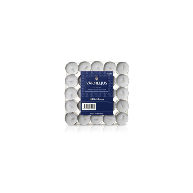 Tea light Liljeholmens Stearin 6H 100/pack