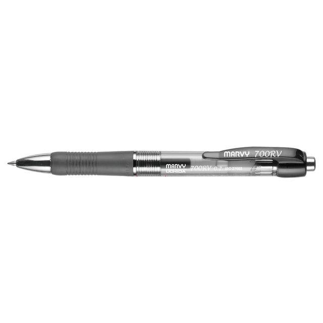 Gel pen MARVY Click 0,7 black