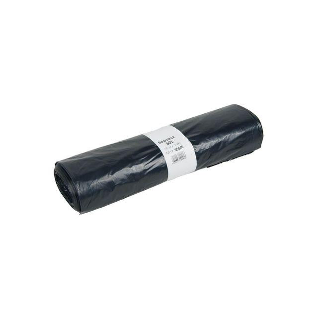 Plastic bag LD 60L 40my Black 25/rl
