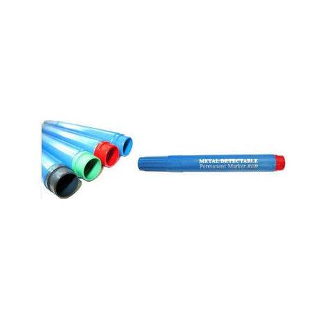Marking pen detectable round blue