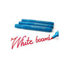 Whiteboard pen detectable round blue