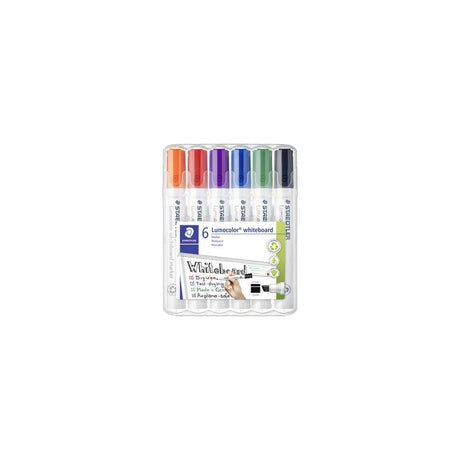 Whiteboard pen LUMOCOLOR 351B slanted 6/pc